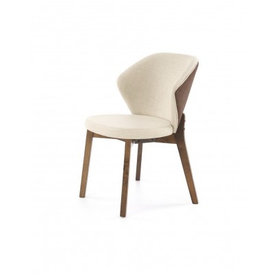 Стул HALMAR K583 бежевый/коричневый/орех